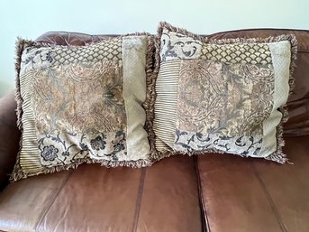 Pillow Covers To Match Any Decor, Paisley, Floral, Striped, With Button Access On Reverse