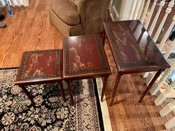 Set Of Asian Inspired Nesting Tables