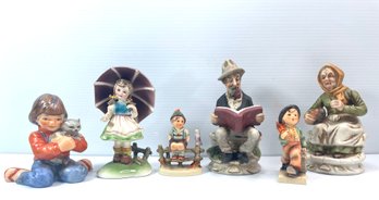 Goebel And Japanese Porcelain Figurines