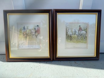 Two Nicely Framed Charles Johnson Payne Photolithographs
