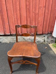 Wooden Chair With Carving