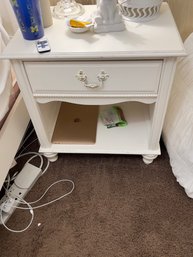 Wood 1 Drawer End Table