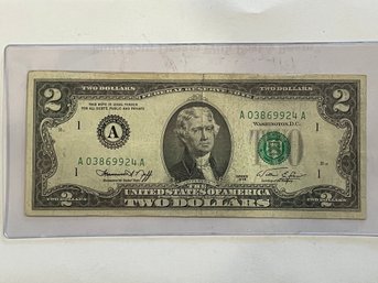 1976 $2 Dollar Bill