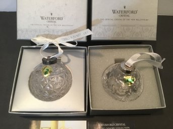 Waterford Crystal PR. Times Square Collection Ball Ornaments.