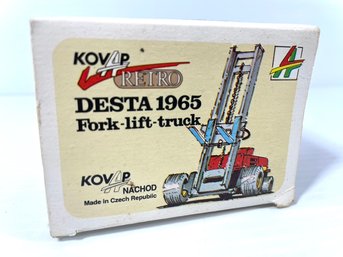 Kovap Desta Czech 1965 Metal Fork Lift In Box