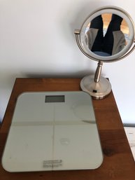 Balancefrom Digital Scale And Zadro Makeup Mirror