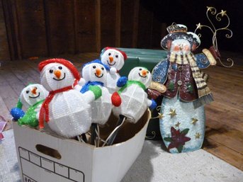 Snowman Decor Lot 4 Aka Last Chance