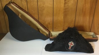 Knights Templar, Masonic, Lucker & Ludwig Ostrich, Feather Hat