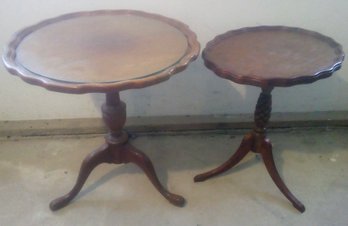 Two 1940s Mahogany Lamp Tables