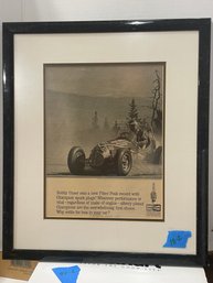 Art: Vintage Champion Spark Plugs Advertisement Framed