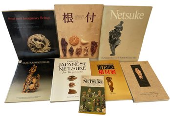 A Collection Of Eight Softcover Books On Collecting Netsuke