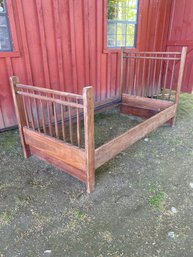 Antique Hunts Country Wooden Bedframe