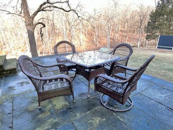 Better Homes & Gardens Outdoor Vinyl Wicker Dining Set - Table And (4) Chairs