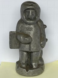 Heavy Pewter Ice Cream Mold #510 Very Detailed Inuit Man- PLEASE SEE ALL PICS FOR DETAILS