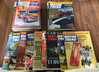 24 Vintage Motor Trend Magazines ~