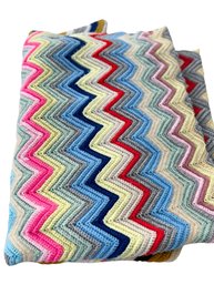 Bohemian Handmade Chevon Throw Blanket