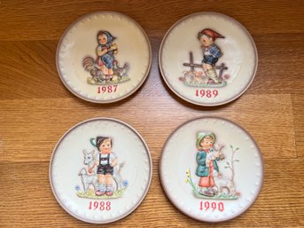 Goebel Collectors Club Annual Plates 1987 To 1990