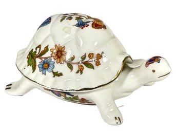 White Porcelain Bone China Turtle Shaped Trinket Box