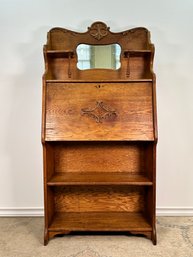 Antique Larkin Oak Drop Front Secretary Desk