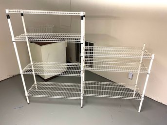 Wire Metal Shelving - White  Factory Paint Powder Coated