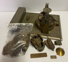 Vintage Brass Mining Model Kit Toy - Not Sure If Complete