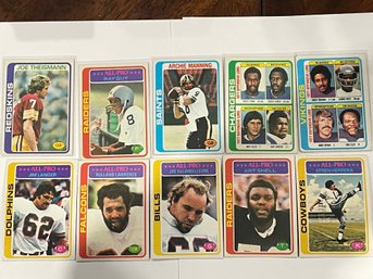 1978 Topps Football Card Lot. Over 400 Cards Total.        Very Clean Cards.     All Cards In Pictures