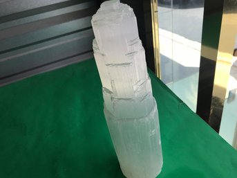 Selenite Crystal Tower, 6 1/2 Lb , 12 Inch