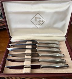 Vintage Boxed Set Of 6 Hoffritz  Cutlery Steak Knives