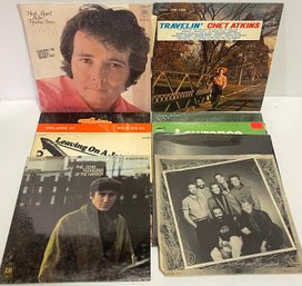 Ten Country Vinyl Records Including Chet Atkins