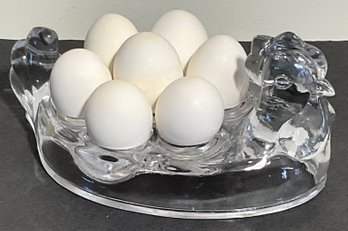 Leonardo Cristall, Hen Holder, Real Hand Blown Eggs
