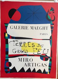 Galerie Maeght, Miro: Art Sculpture Graphique Vintage Lithograph