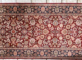 Beautiful 16' Wool Runner From The Royal Kerman Collection