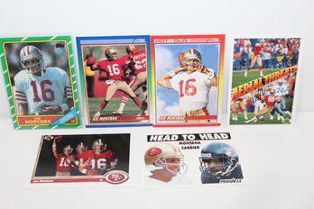 6 Card Joe Montana Group Topps #156 1986