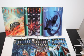 6 Comic Group Aliens Colonial Marines - Alien 3 Movie Adaptation (1992) & More