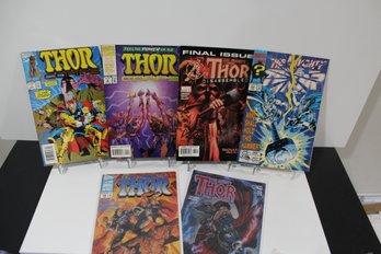 6 Comic Thor Group - Thor Corps - Thor 1st Series #493 - Thor #85 2nd Series & More