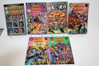 1994 Mortal Combat Rare #0 And Very Collectible #1 Tournament Edition - Blood And Thunder Series #4-#6. (6)