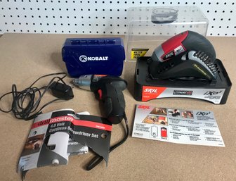 Pair Of Palm Sized Cordless Drills