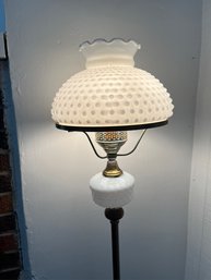 Vintage Milk Glass Floor Lamp