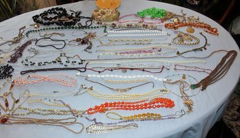 Several Costume Jewelry Necklaces