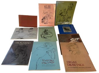 A Collection Of Famous Artist Books  On Drawings