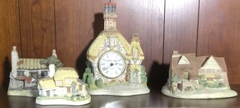David Winters Collection Of English 4 Resin Houses.