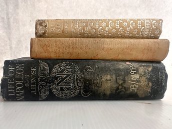 Bundle Of 3 Books Of Varying Subjects From The Early 1800s
