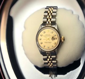 WOW!! Ladies ROLEX Oyster Perpetual #6517 With Diamonds!