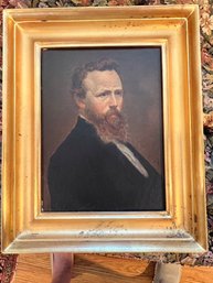 Signed 'L R' Portrait Ca. 1900, Herman Melville, Literary Master