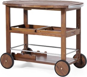 A Mahogany Bar Cart - You Assemble