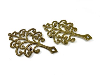 Pair Of Vintage Cast Iron Trivets