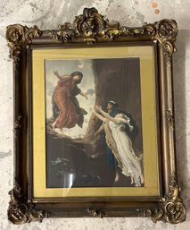 Framed Religious Print In Lovely Frame