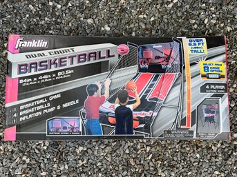 New In Box, Franklin Dual Court Basketball Game, 8 Game Options, 4 Player Electronic Scoring, 84x44x80.5in