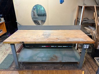 Wooden Top Work Bench