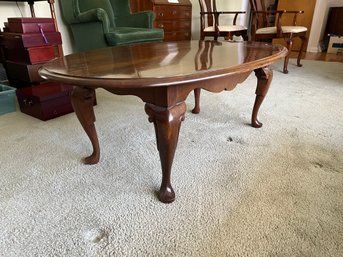 Solid Wooden Oval Coffee Table